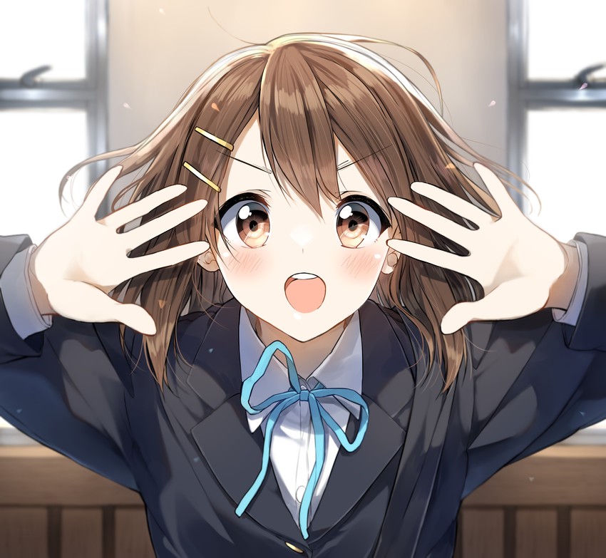 hirasawa yui (k-on!) drawn by pentagon_(railgun_ky1206)