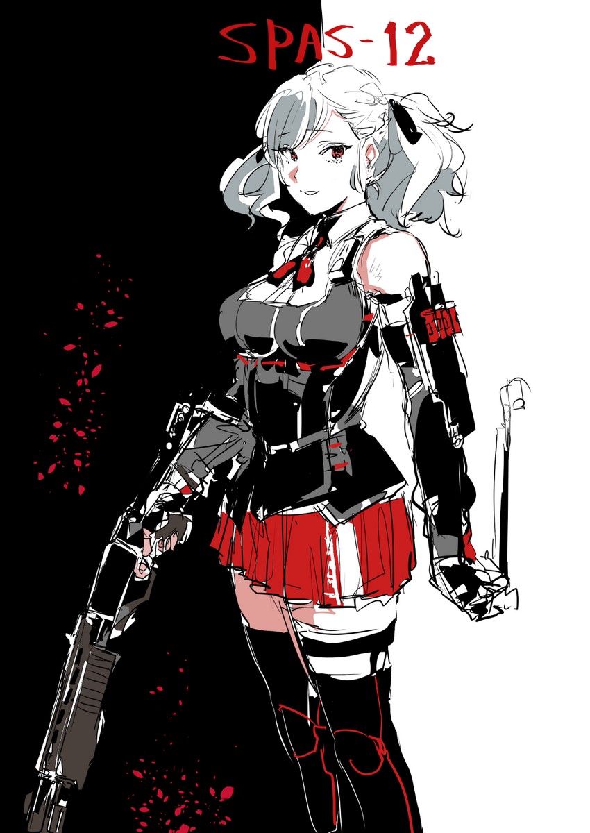 spas-12 (girls' frontline) drawn by osakana_(denpa_yun'yun)