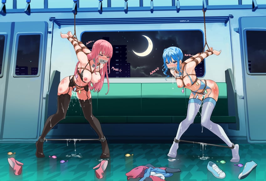 hoshimachi suisei and mori calliope (hololive and 1 more) drawn by eudetenis