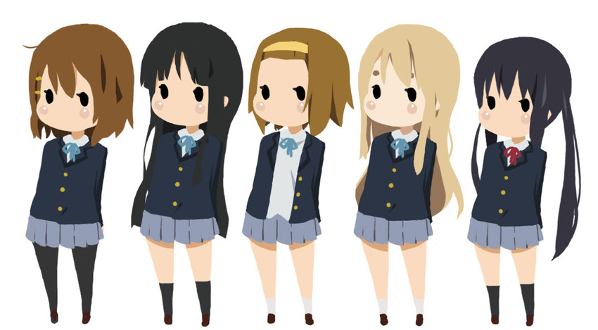 akiyama mio, nakano azusa, hirasawa yui, tainaka ritsu, and kotobuki tsumugi (k-on!) drawn by tommy_gear