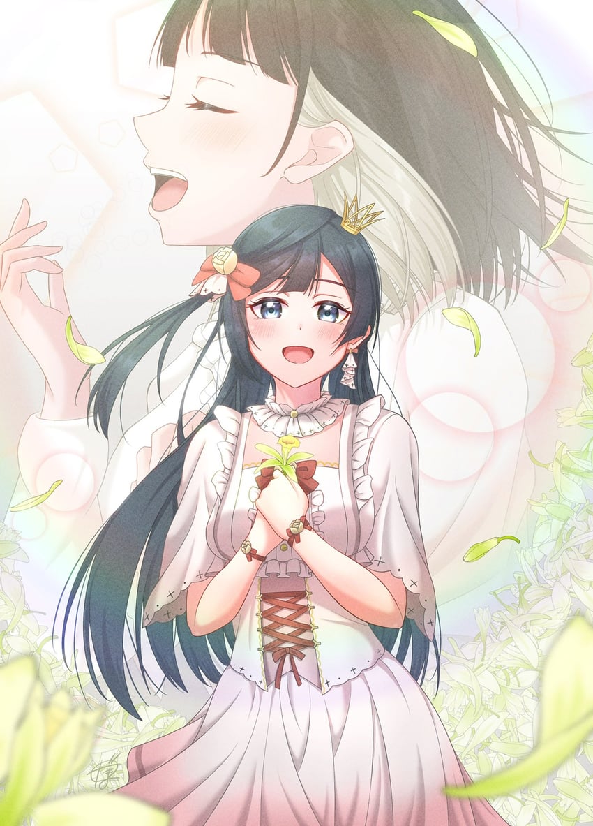 yuki setsuna and kusunoki tomori (love live! and 1 more) drawn by bright09