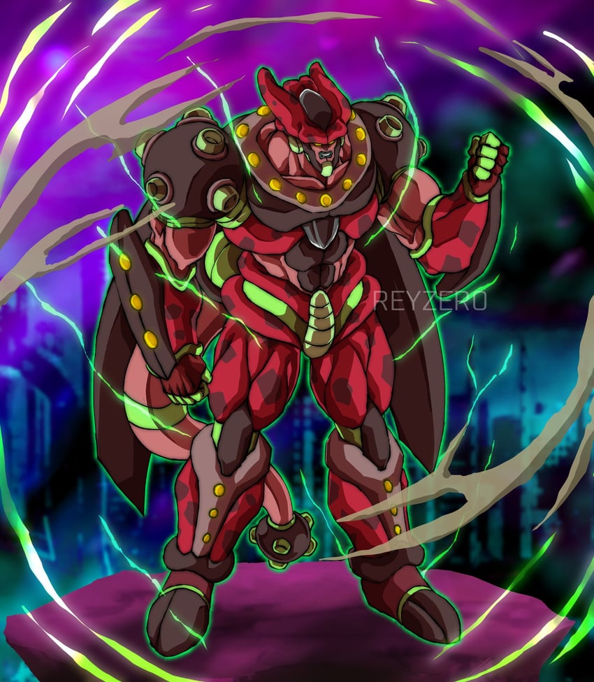 cell max (dragon ball and 2 more) drawn by reykovlor