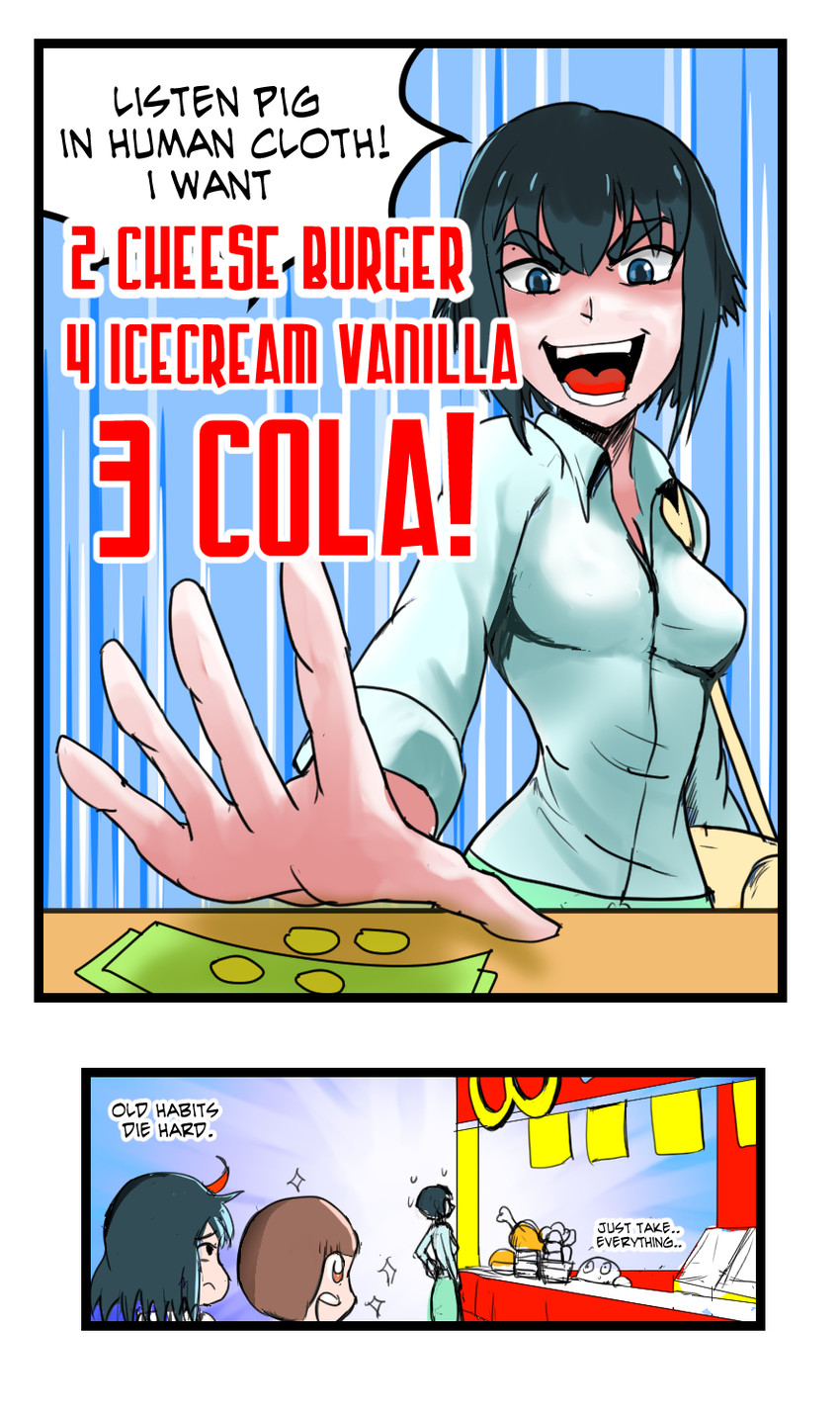 matoi ryuuko, kiryuuin satsuki, and mankanshoku mako (kill la kill) drawn by wulfsaga