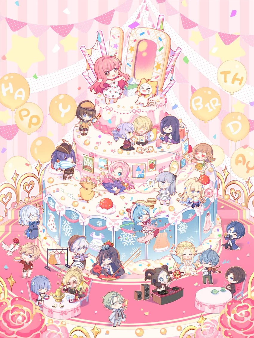 nikki, momo, lilith, qin yi, bobo, and 18 more (nikki and 4 more)