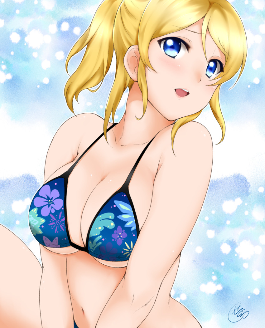 ayase eli (love live! and 1 more) drawn by yue_(show-ei)