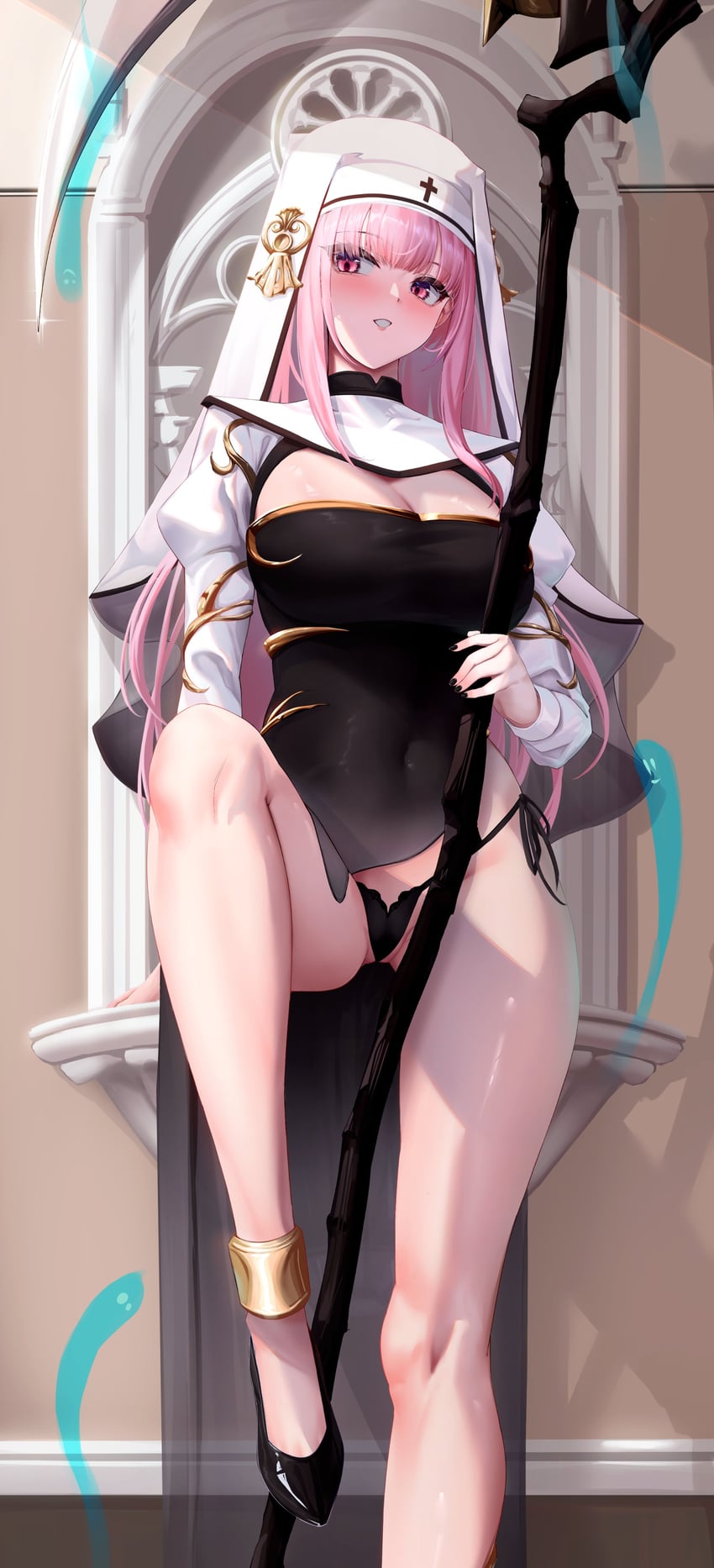 mori calliope (hololive and 1 more) drawn by kuutamo