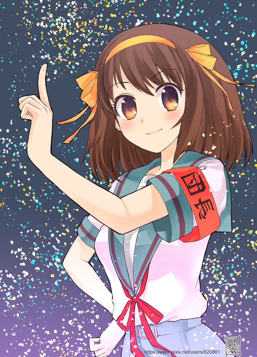 suzumiya haruhi (suzumiya haruhi no yuuutsu) drawn by kikumaru_bunta