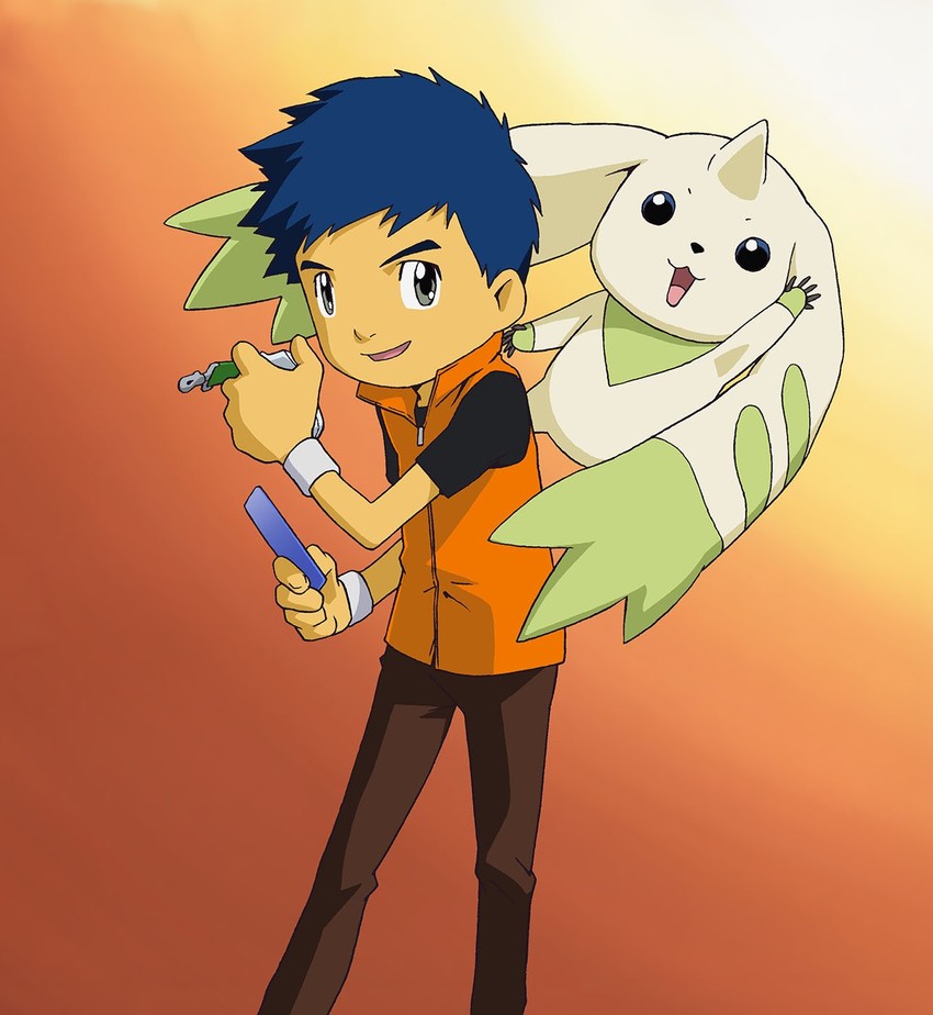 terriermon and lee jianliang (digimon and 1 more) drawn by nakatsuru_katsuyoshi