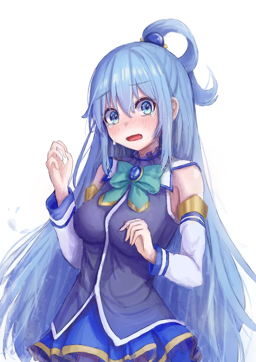 aqua (kono subarashii sekai ni shukufuku wo!) drawn by icetea_art