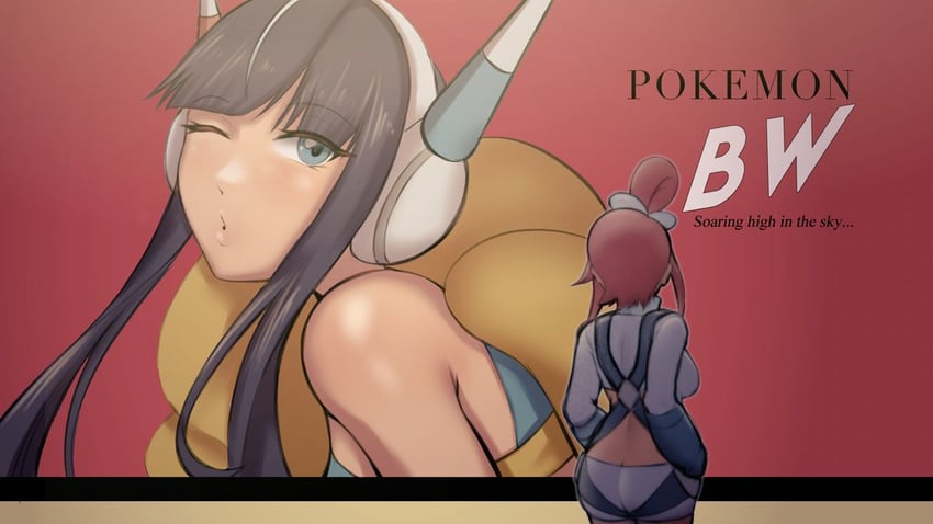 skyla and elesa (pokemon and 2 more) drawn by negaska
