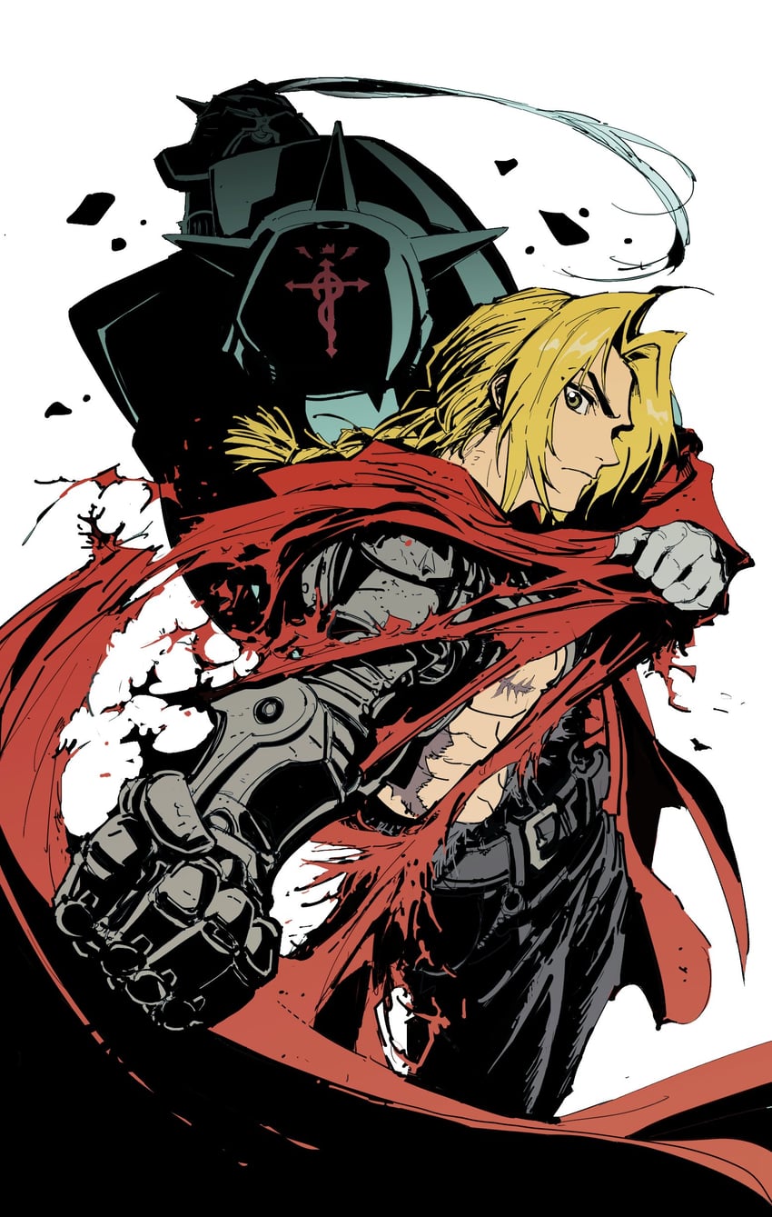 edward elric and alphonse elric (fullmetal alchemist) drawn by my_nameisyoon