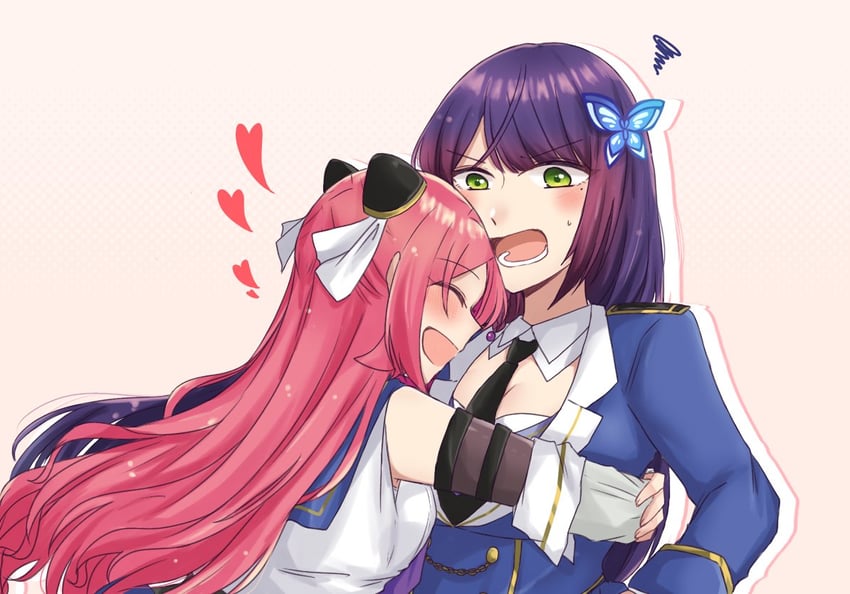 funada kiito and shiba tomoshibi (assault lily) drawn by nigari_(ngari_0115)