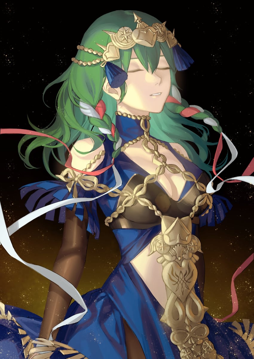 female byleth and sothis (fire emblem and 2 more) drawn by mik_blamike