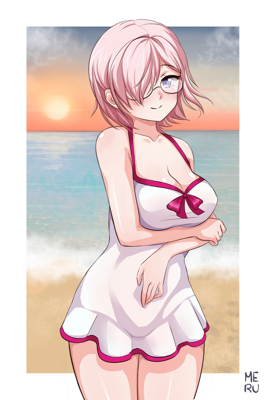 mash kyrielight (fate and 1 more) drawn by meru_rumi