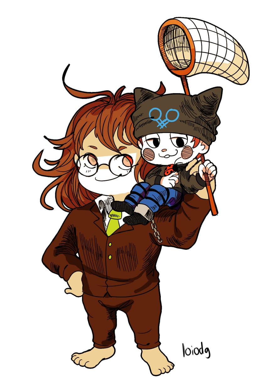 gokuhara gonta and hoshi ryoma (danganronpa and 1 more) drawn by loiodg