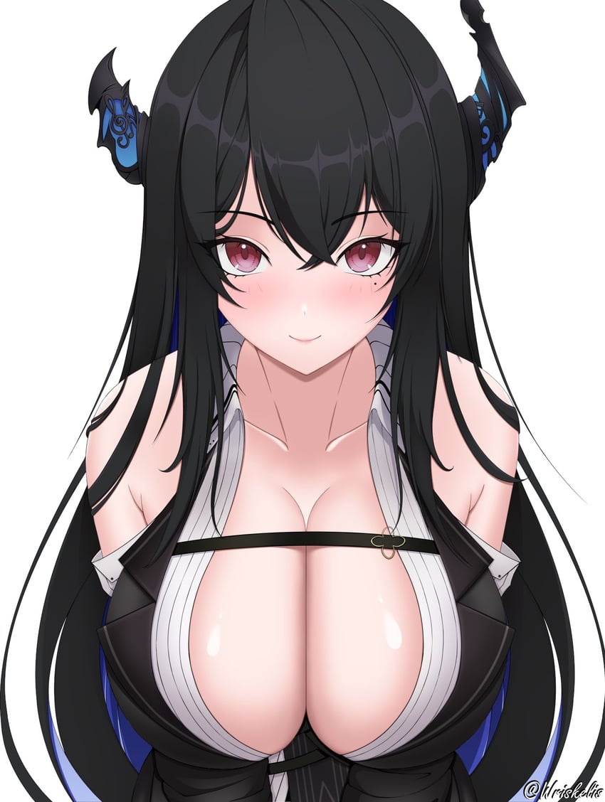 nerissa ravencroft (hololive and 1 more) drawn by wriskelis