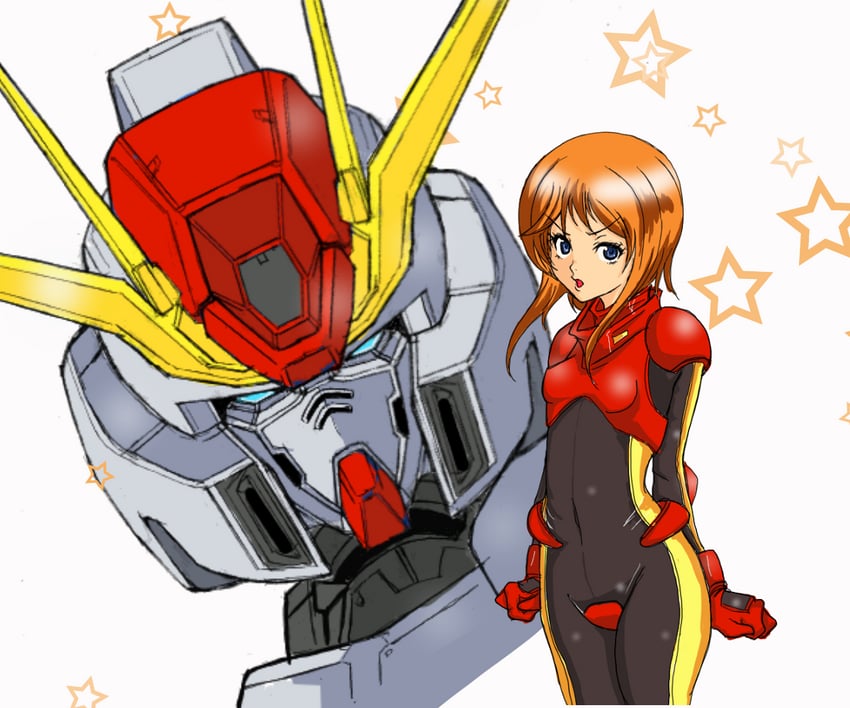 puru two and fazz (gundam and 2 more) drawn by huo_ji_wu