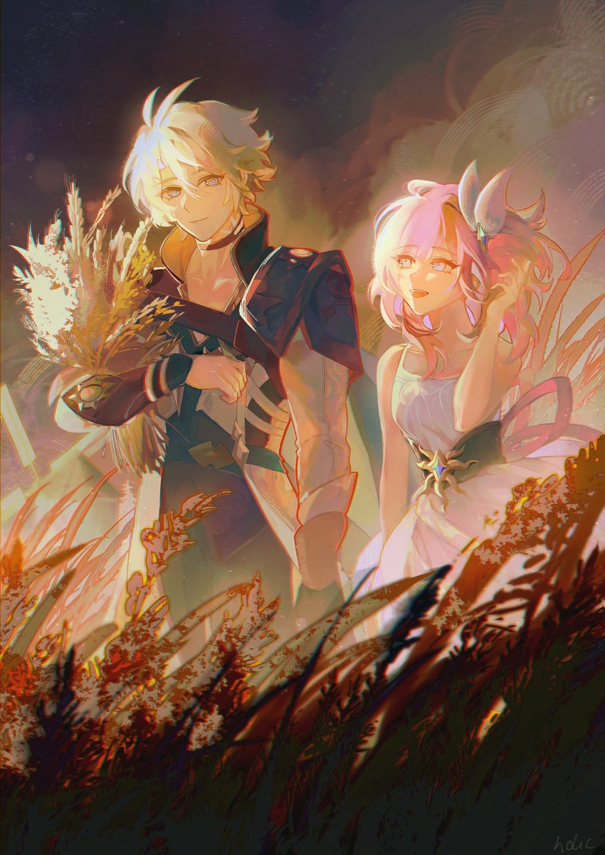 phainon and cyrene (honkai and 1 more) drawn by birdsofpasssage