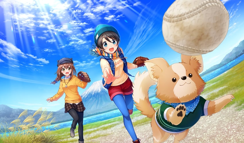 saitou ena, chikuwa, and ukita akane (yurucamp and 2 more)