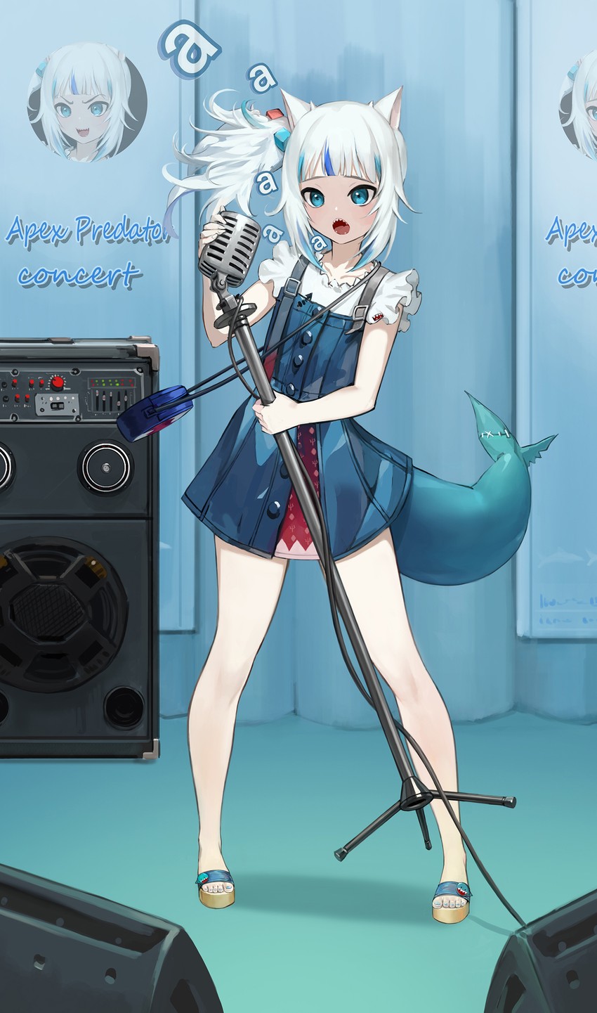 gawr gura (hololive and 1 more) drawn by chronodash