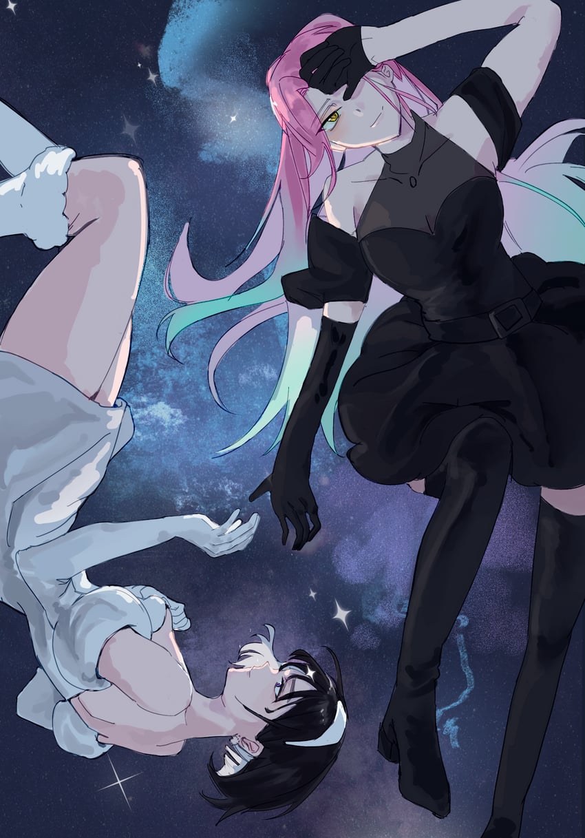 sua and mizi (alien stage) drawn by sanrenbai