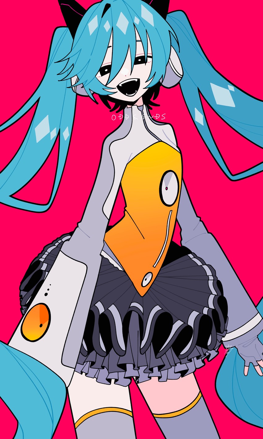 hatsune miku (vocaloid and 1 more) drawn by iroha_(hourai_24)