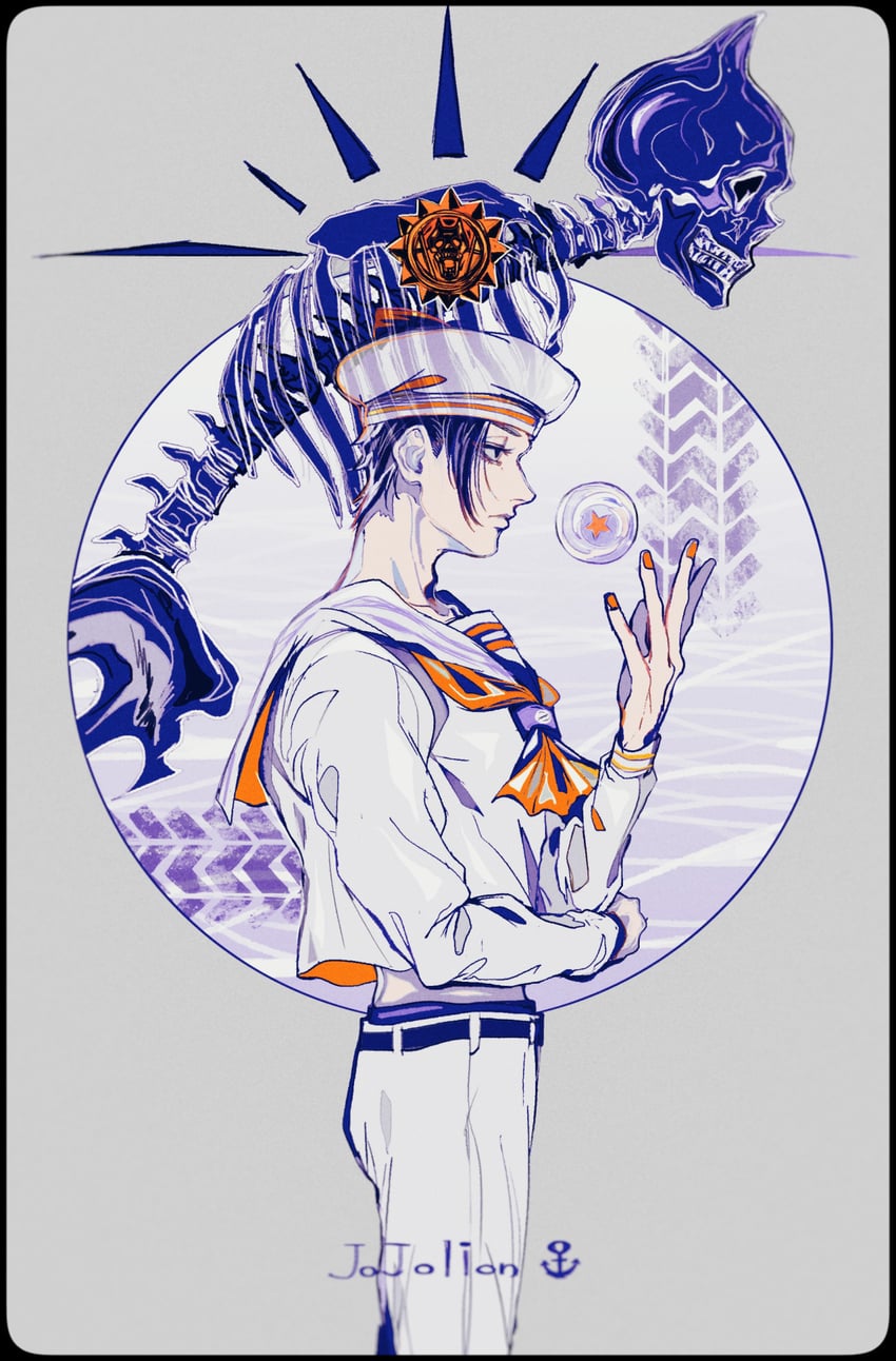 killer queen and kira yoshikage (jojo no kimyou na bouken and 1 more) drawn by mizudama