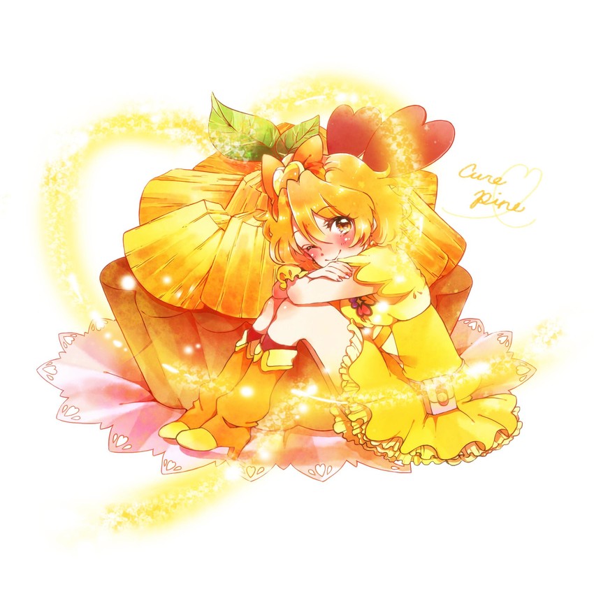 yamabuki inori and cure pine (precure and 1 more) drawn by kuzumochi