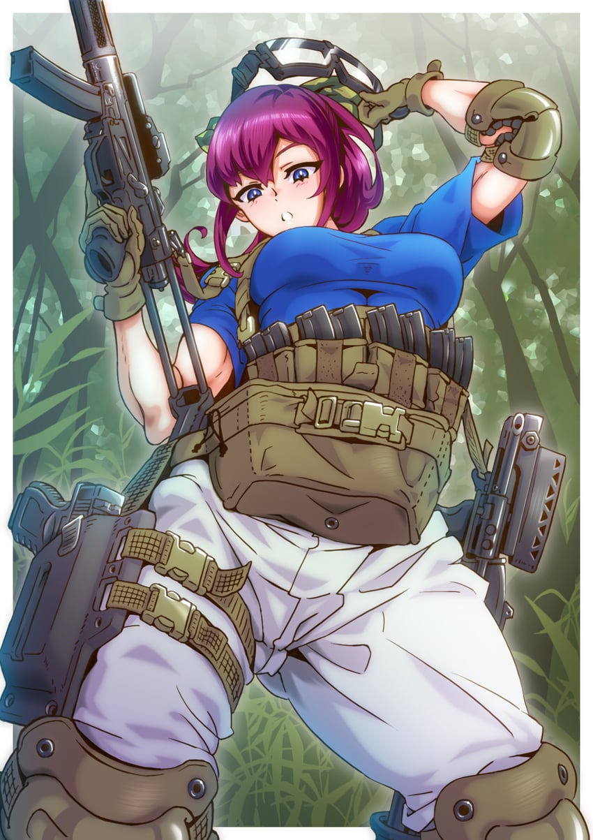 hikami satori (jikkyou powerful pro yakyuu and 1 more) drawn by jazz_kawa_sodom