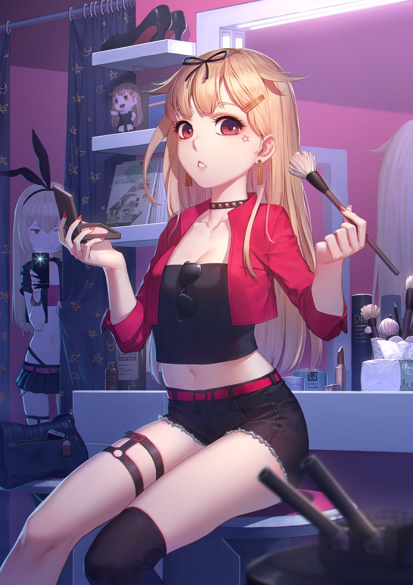 shimakaze, yuudachi, yuudachi kai ni, rensouhou-chan, and justaway (kantai collection and 1 more) drawn by rekaerb_maerd