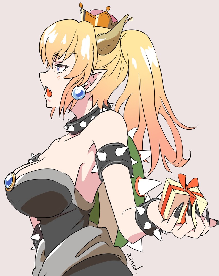 bowsette (mario and 1 more) drawn by shino_nnm
