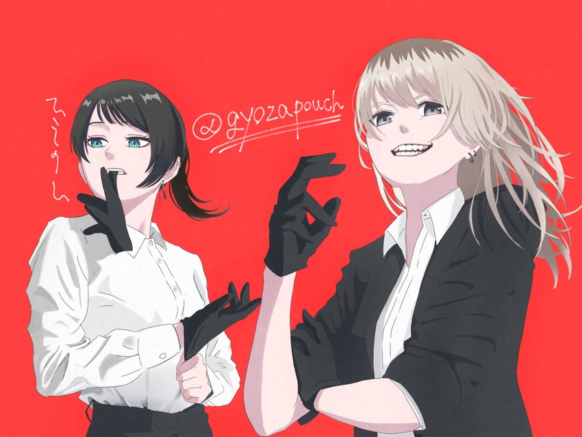kawaragi momoka and yahata umiri (bang dream! and 2 more) drawn by gyozapouch