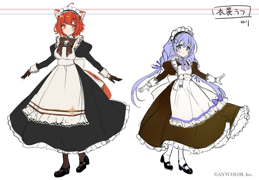 ratna petit and yuuki chihiro (nijisanji) drawn by matori_(penguin_batake)
