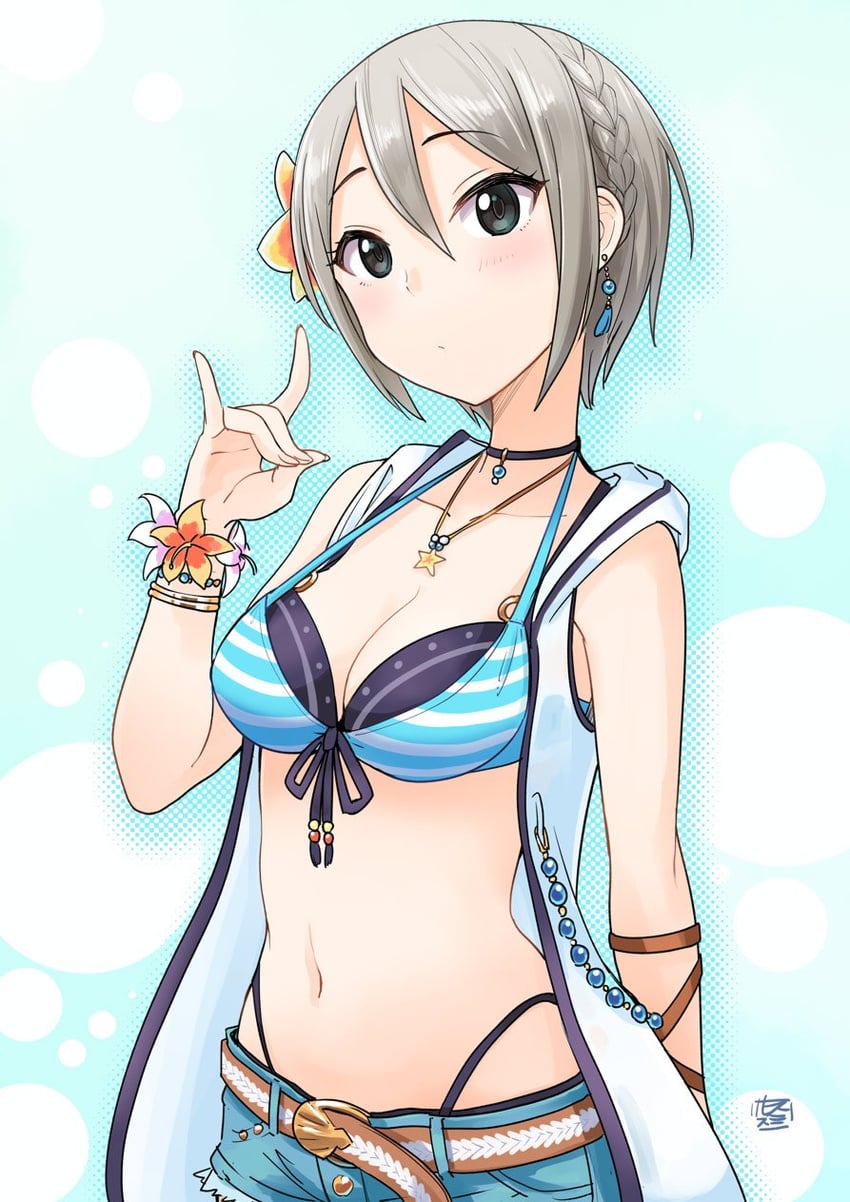 shiomi syuko (idolmaster and 2 more) drawn by smirs