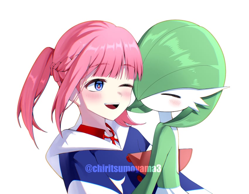 gardevoir and kaf (pokemon and 1 more) drawn by ryuuru