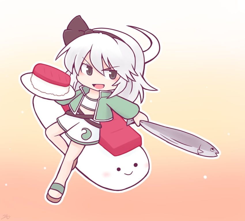 konpaku youmu (touhou and 1 more) drawn by 216