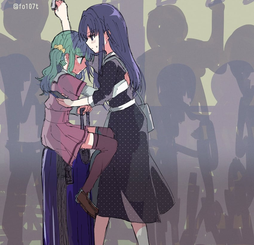 nanami yachiyo and futaba sana (mahou shoujo madoka magica and 1 more) drawn by totte