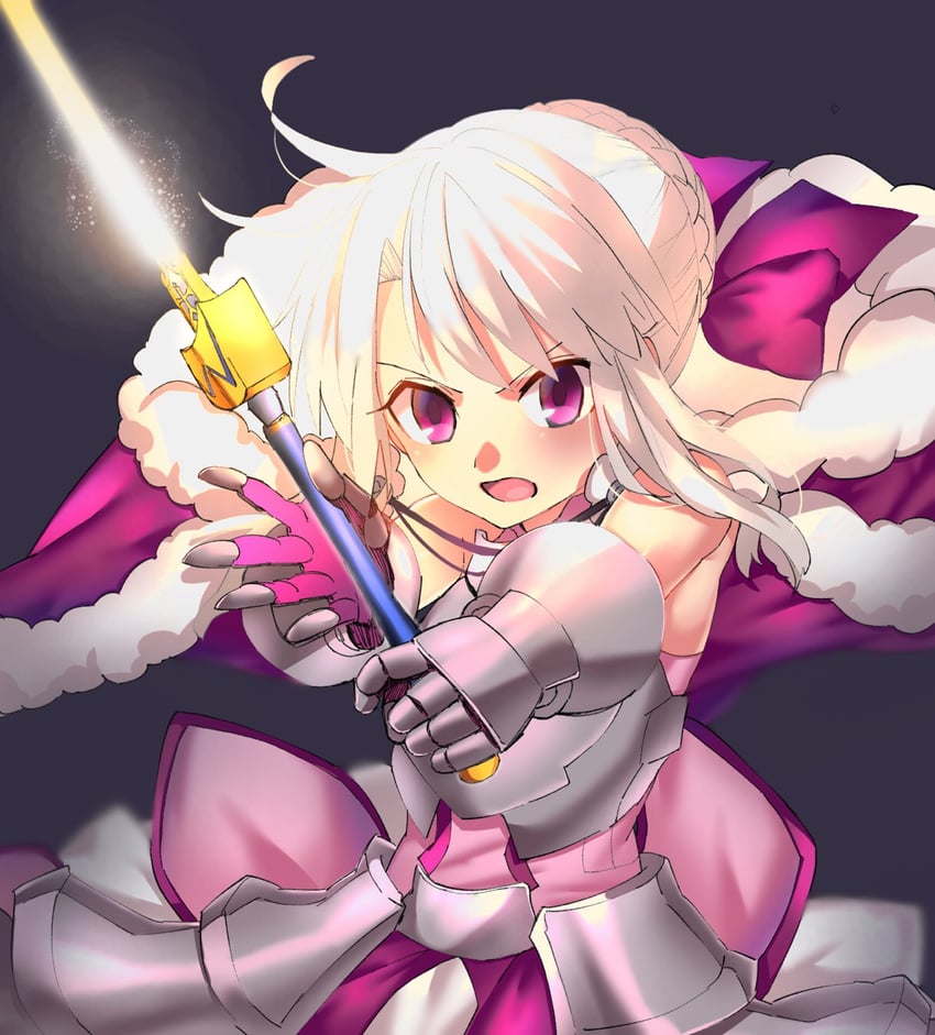 artoria pendragon, saber, and illyasviel von einzbern (fate and 1 more) drawn by ameman