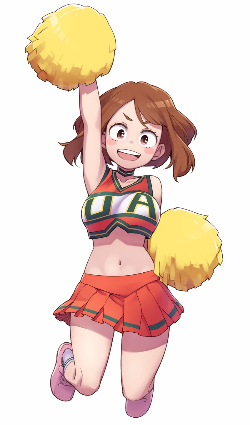 uraraka ochaco (boku no hero academia) drawn by mochi_(mochi444420)