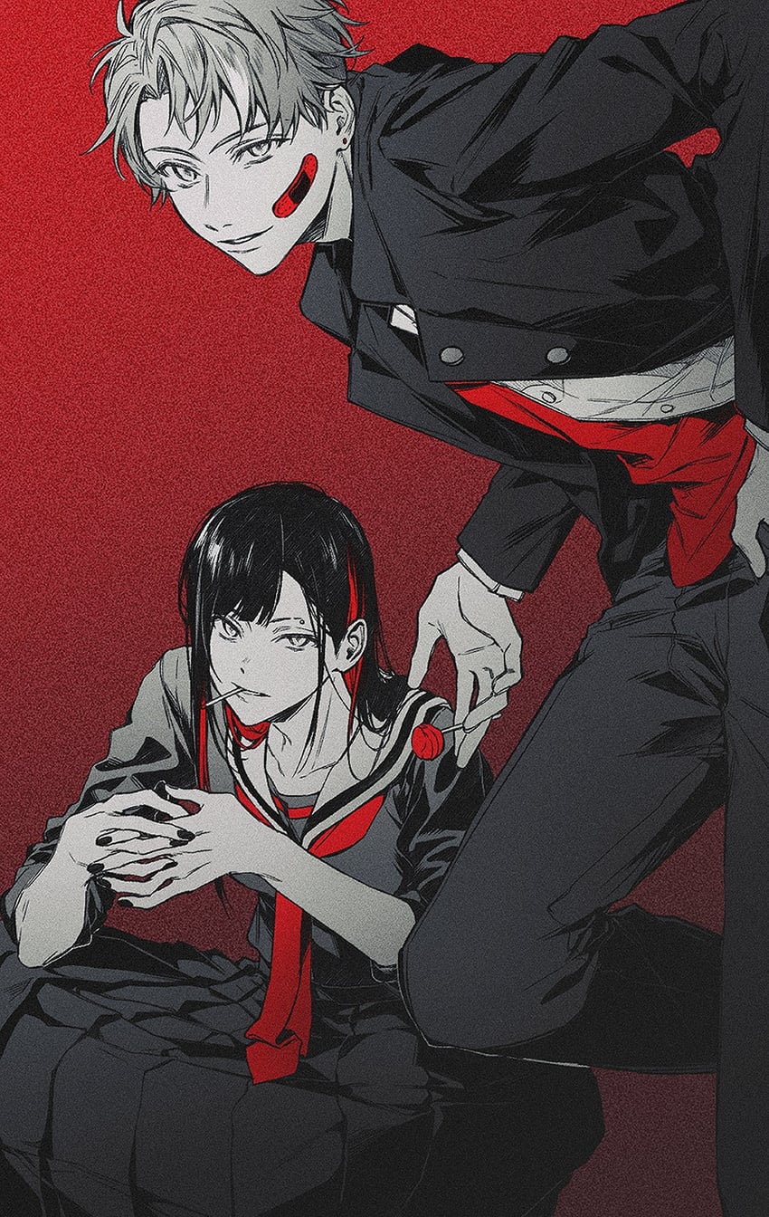 shinonome akito and shiraishi an (project sekai) drawn by lz_0o0_zl