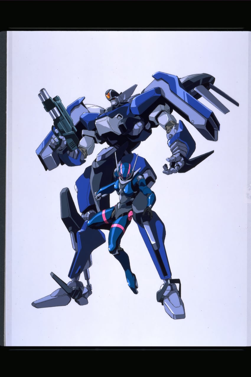 priscilla asagiri and motoslave (bubblegum crisis) drawn by oobari_masami