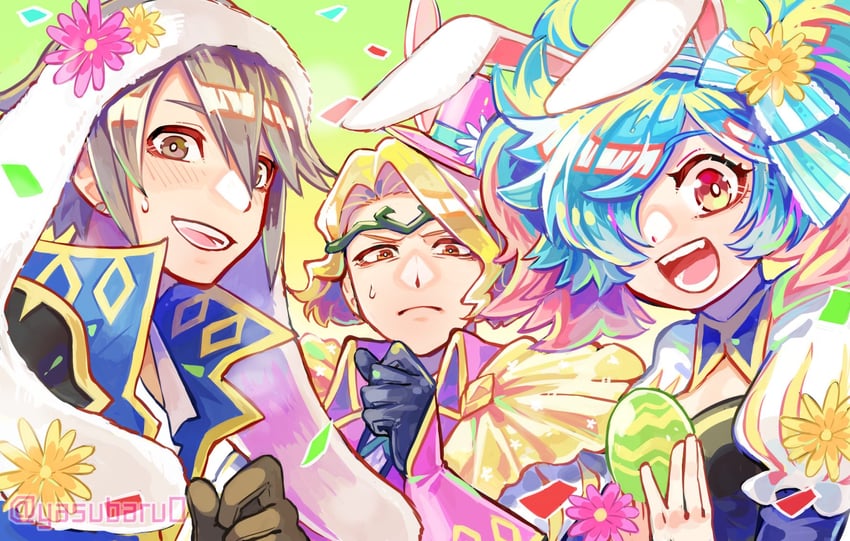 xander, peri, and laslow (fire emblem and 2 more) drawn by yasubaru