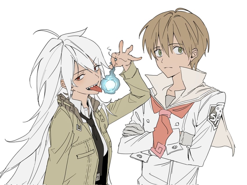 maka albarn and soul evans (soul eater) drawn by cgvske1003