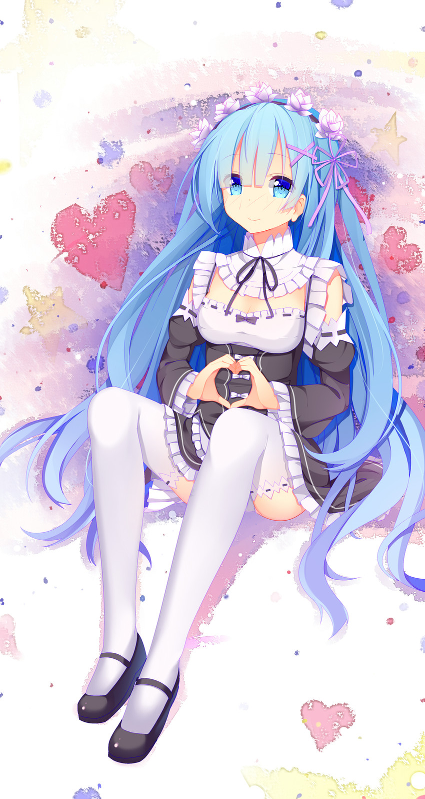 rem (re:zero kara hajimeru isekai seikatsu) drawn by jyt