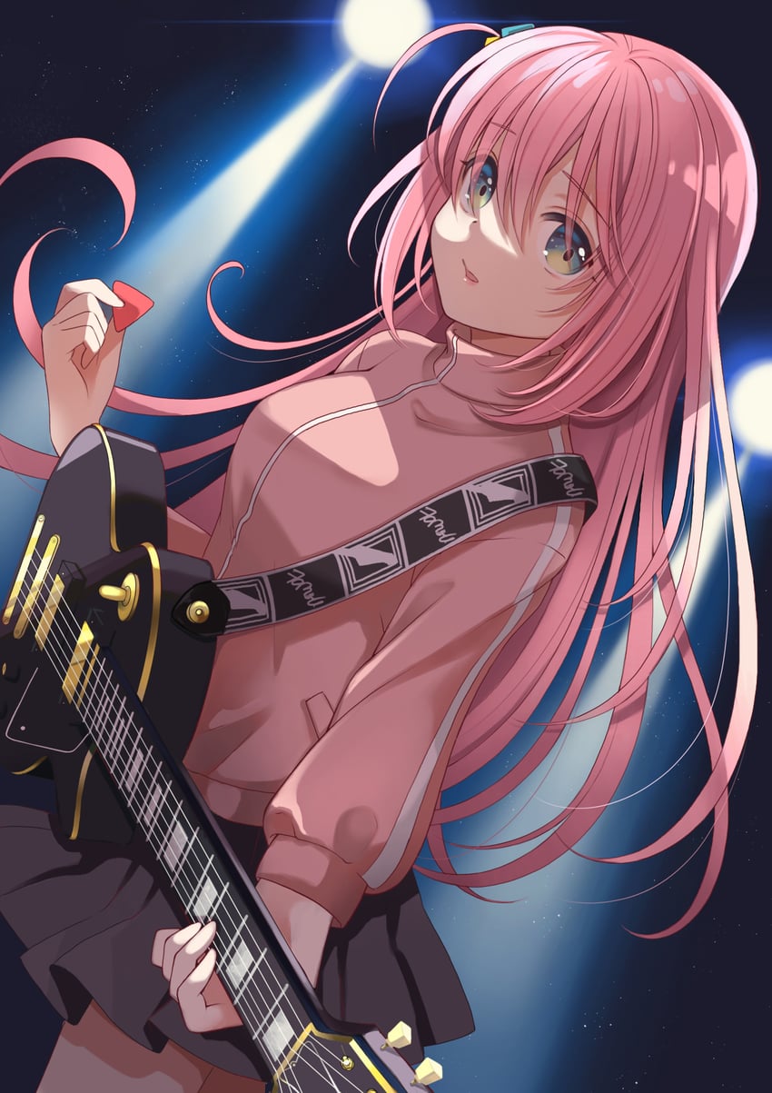 gotoh hitori (bocchi the rock!) drawn by momo-tako