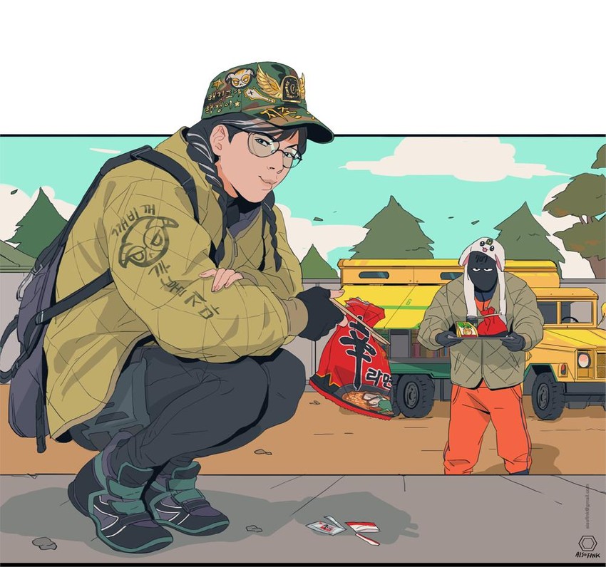 dokkaebi and vigil (rainbow six siege) drawn by aisofink_f