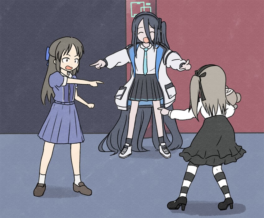 aris, tachibana arisu, shimada arisu, and boko (blue archive and 3 more) drawn by boxboy_kim