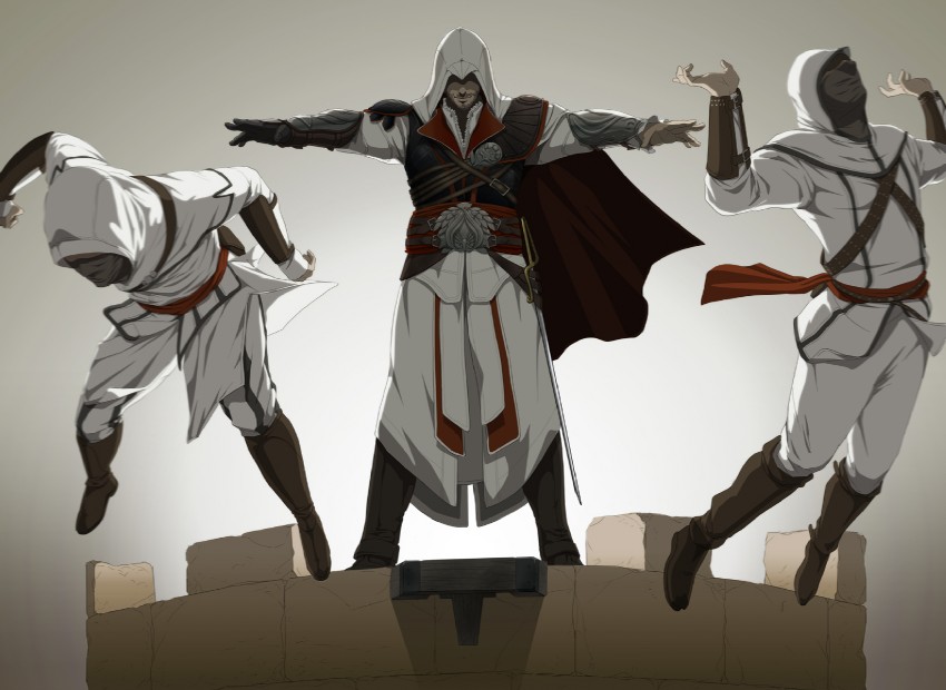 ezio auditore da firenze (assassin's creed and 2 more) drawn by gb_(doubleleaf)