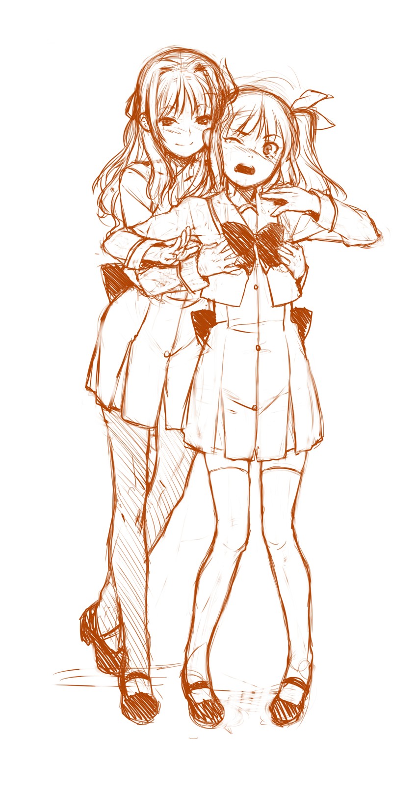 oda nanami and matsubara yuuna (sono hanabira ni kuchizuke wo) drawn by kirisato_itsuki