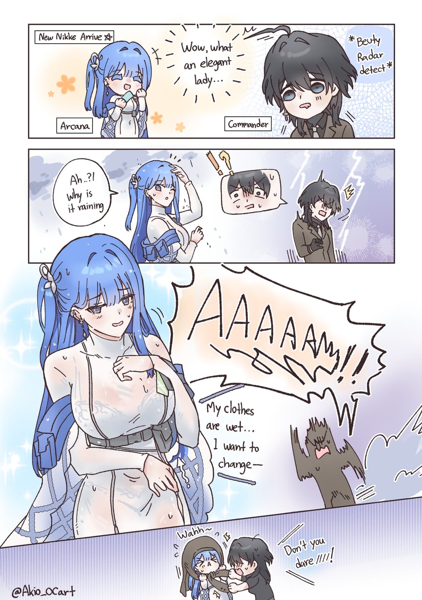 commander and arcana (original and 1 more) drawn by akio_ocart